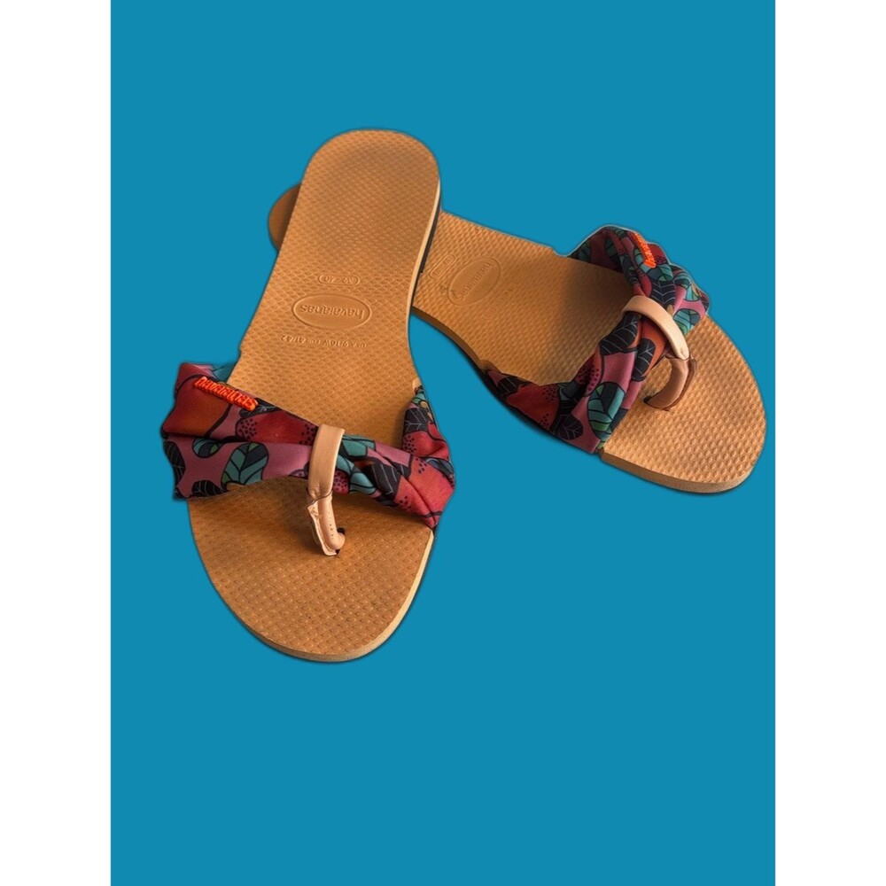 Havaianas You Saint Tropez Sandals Peach 39/40 Brazil (US Women's 9/10) M